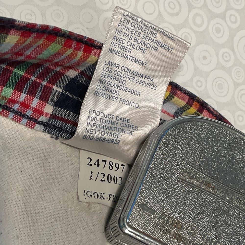 Tommy Hilfiger Plaid Cropped Pants - Picture 7 of 7